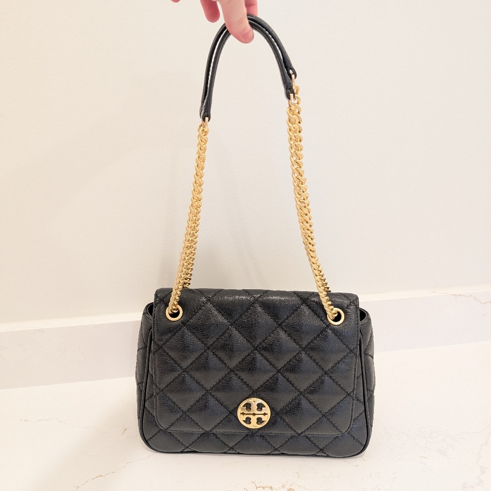 Tory Burch Black Willa Shoulder Bag (Large)